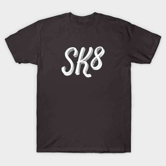 SK8 Sketch T-Shirt by AKdesign